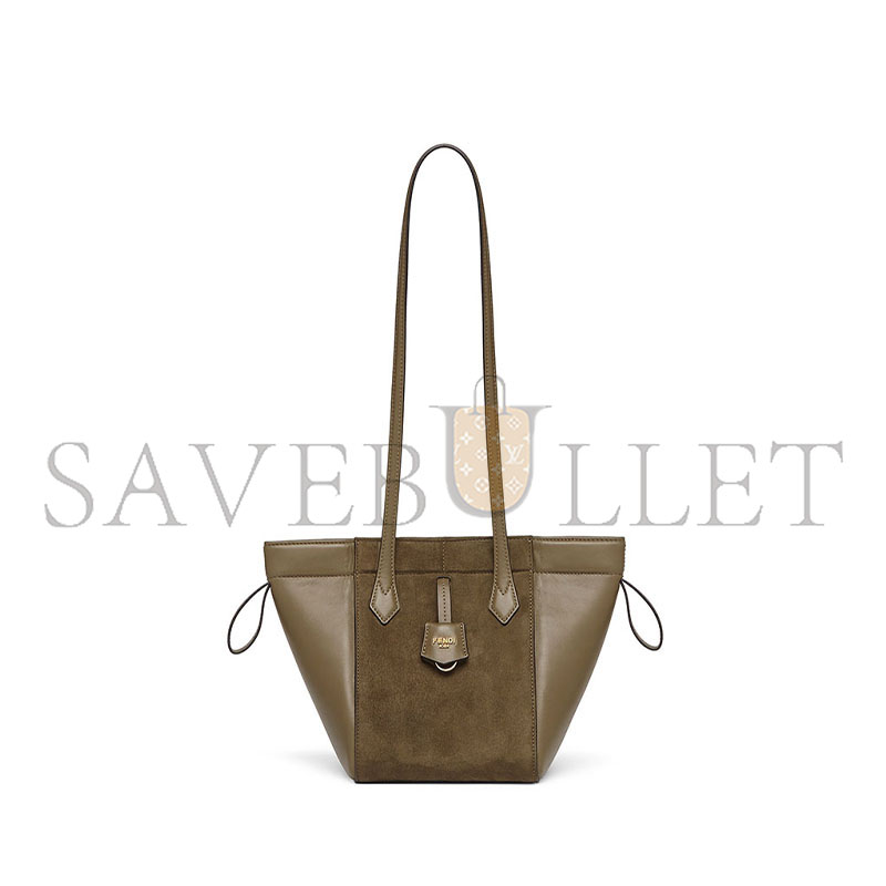 F**di origami mini leather green 8bs083as79f1ppt (19*15*15cm)